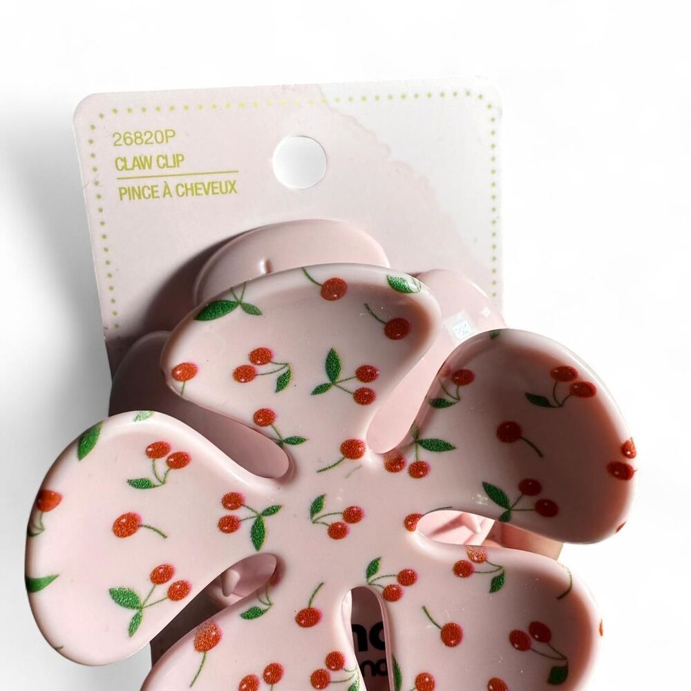 Scünci by conair Cherry print hair claw clips - Picture 2 of 4
